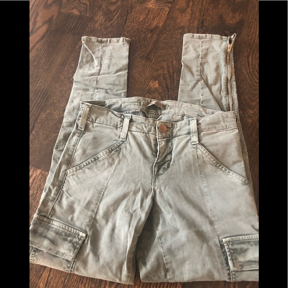 NWOT JBrand utility jeans with side zippers.